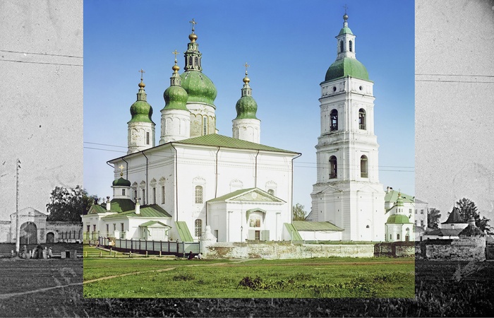 Assumption Cathedral in the city of Tobolsk from the west